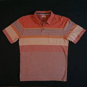 OUTDOOR LIFE Men's Striped Polo Shirt with Pocket